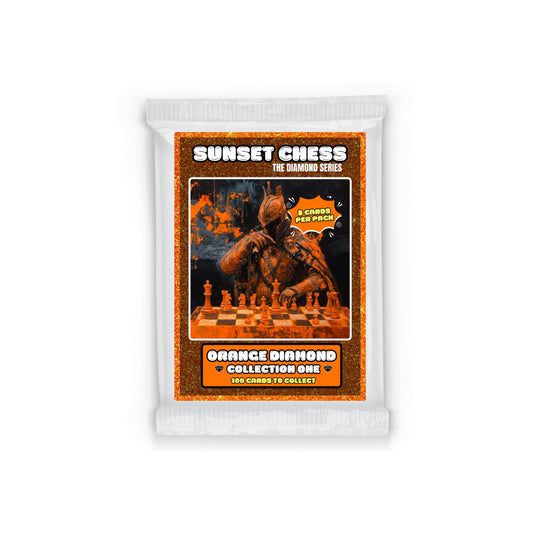 Orange Diamond Part 1 - Sunset Chess Scrapbook Card Pack