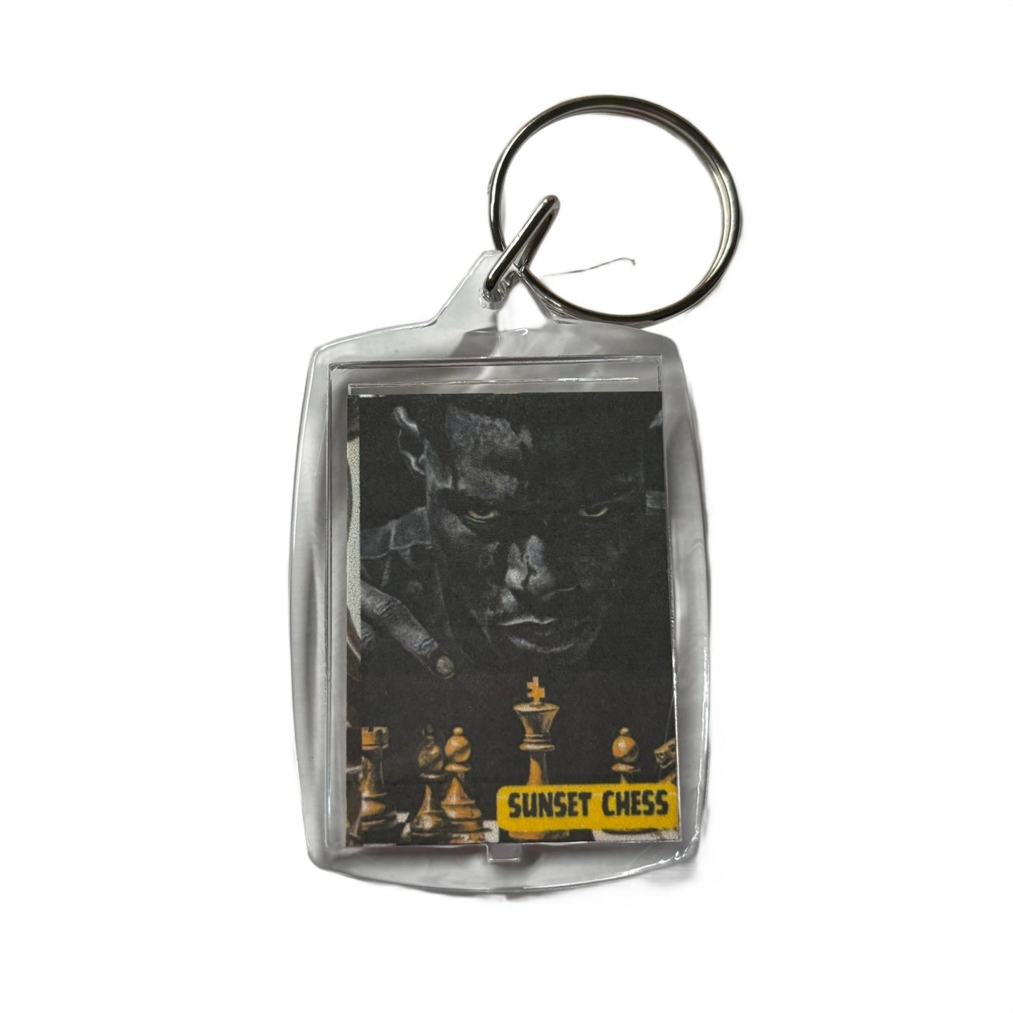 Serious Look - Chess  Photo Keychain