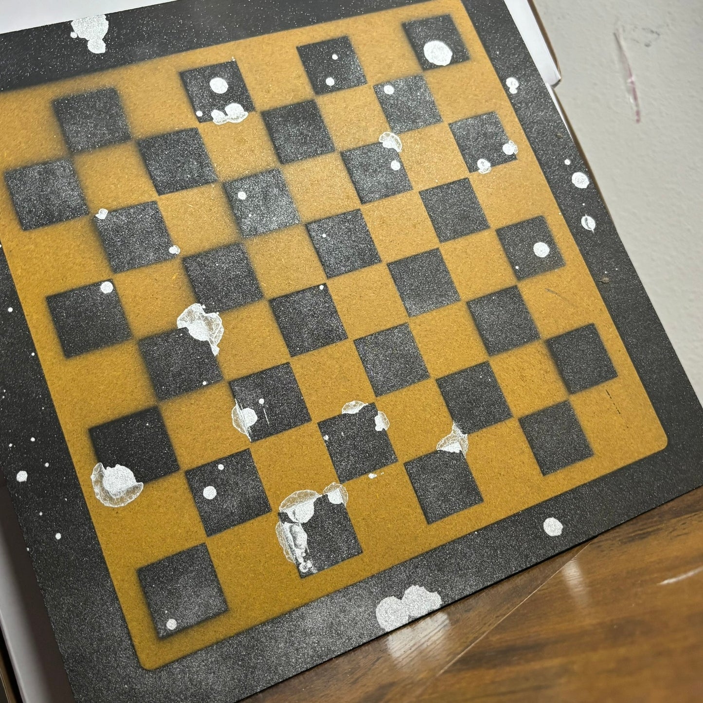 Chinese Chrome Yellow - Painted Chess Board