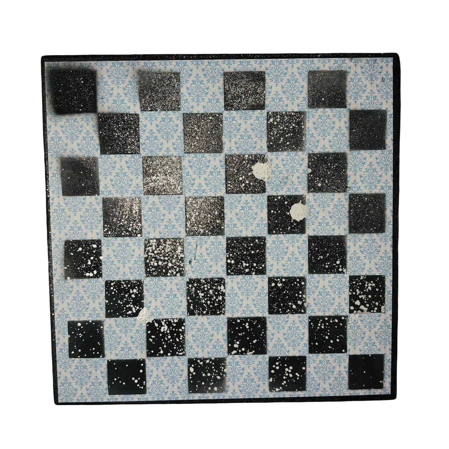 Sparkle Chrome Blue - Scrapbook Chess Board