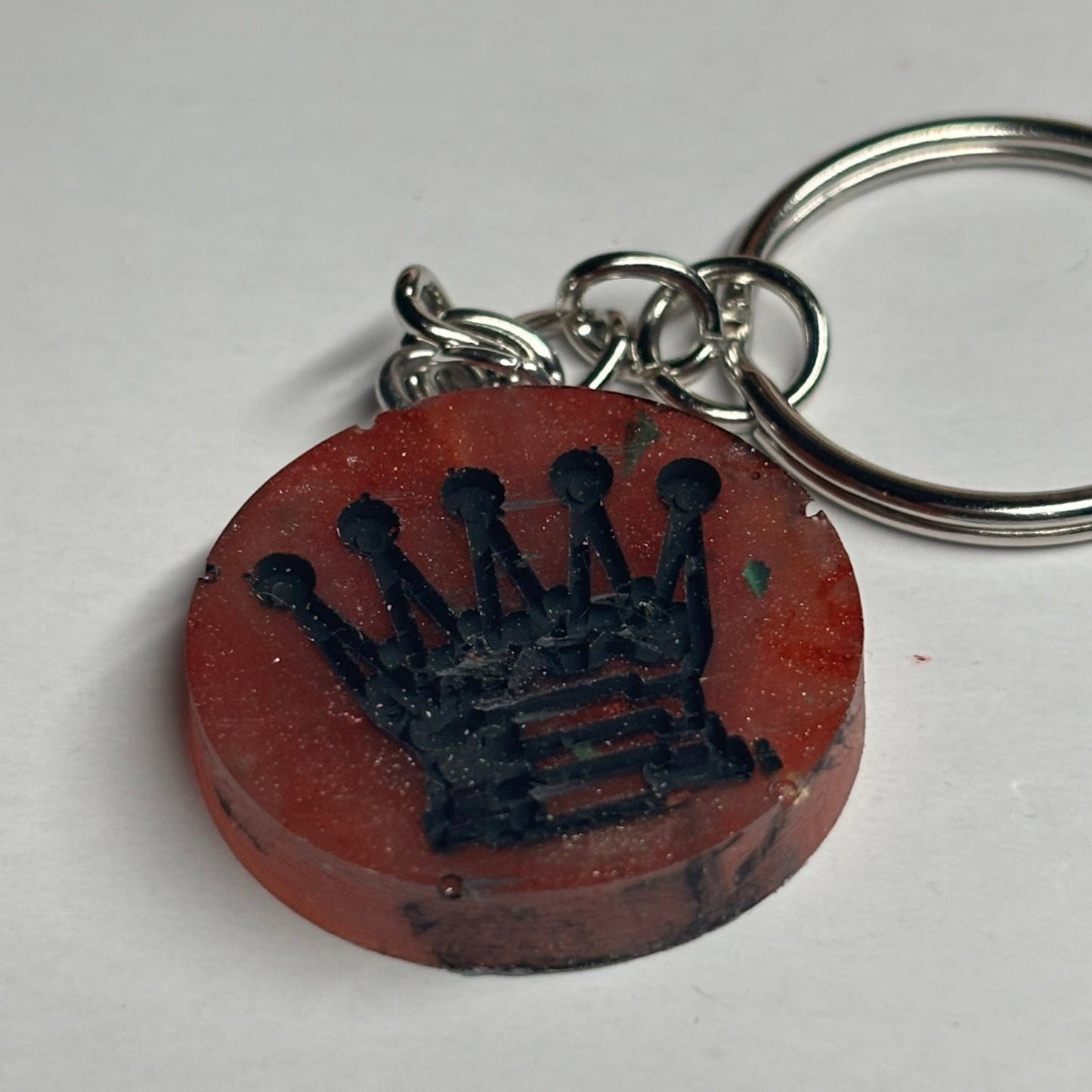 Dark Red Queen - Handmade Resin Keychain