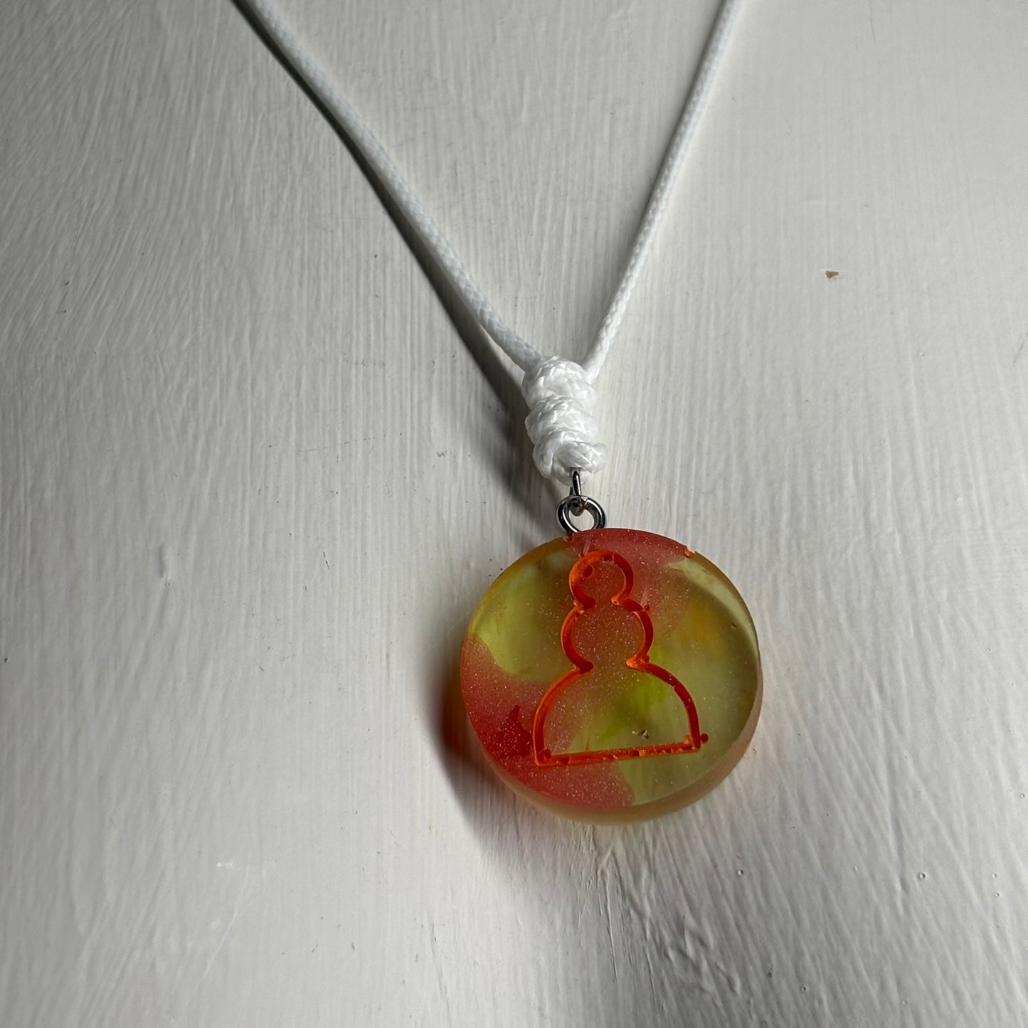 Gummy Pawn - Handmade Resin Chess Necklace