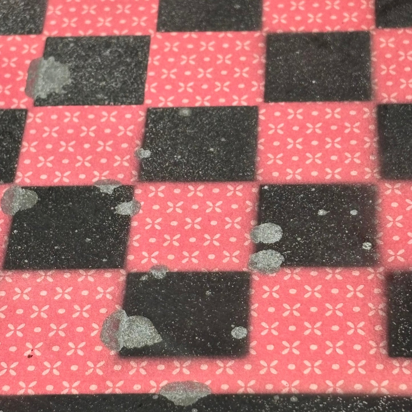 Vintage Black & Red - Scrapbook Chess Board