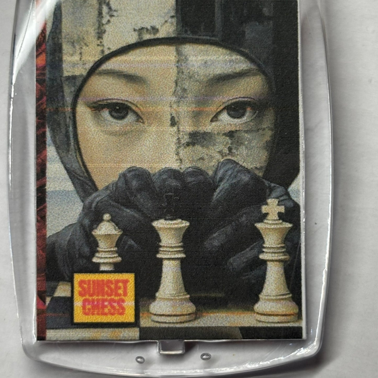 Woman Ninja - Chess  Photo Keychain