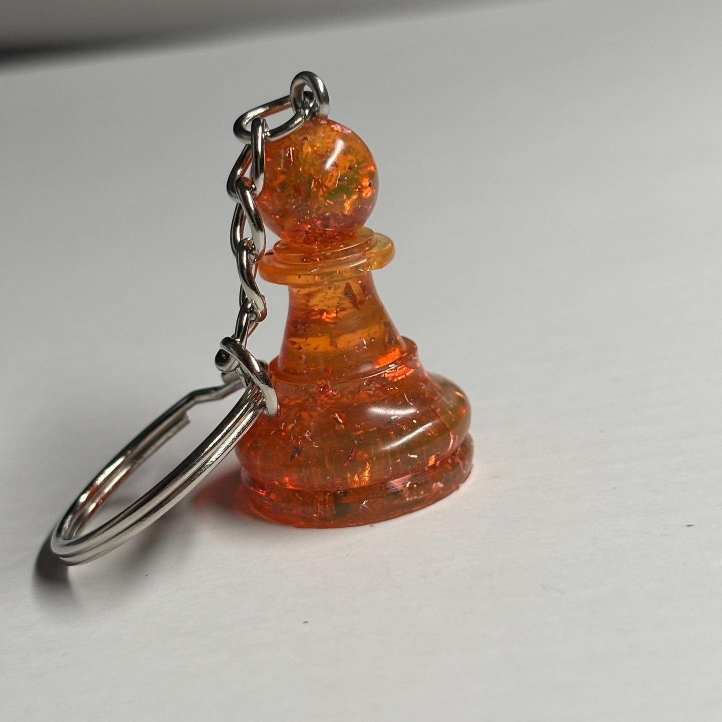 Orange Royal Pawn - Handmade Resin Keychain