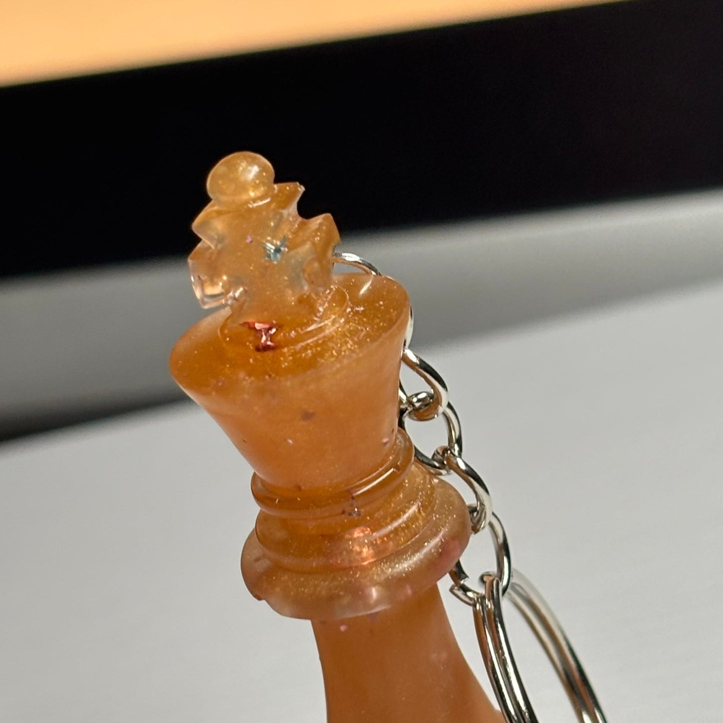 Caramel Orange King - Handmade Resin Keychain