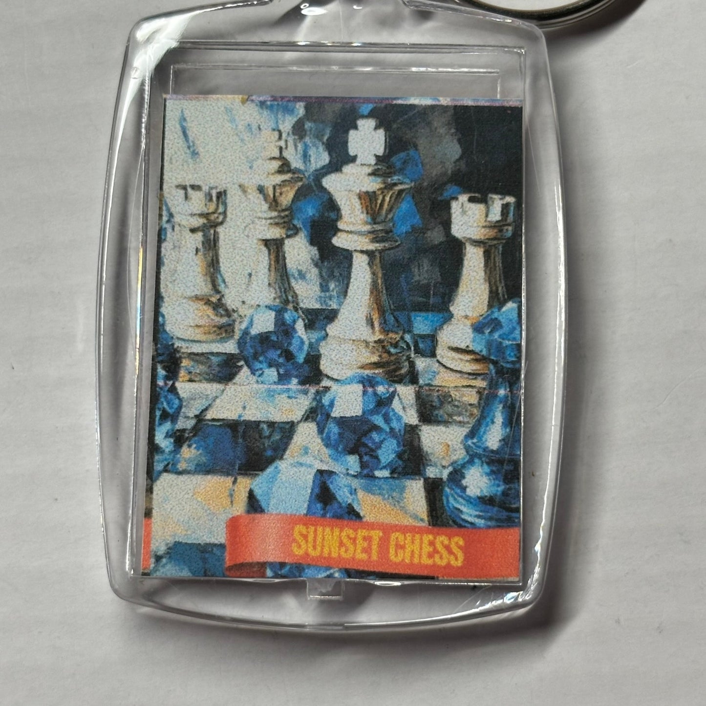 Ice Chess - Chess  Photo Keychain