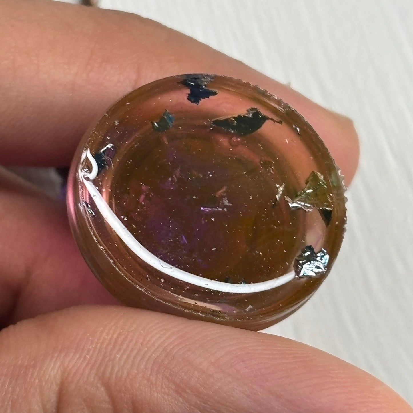 Purple Translucent Knight - Handmade Resin Chess Necklace