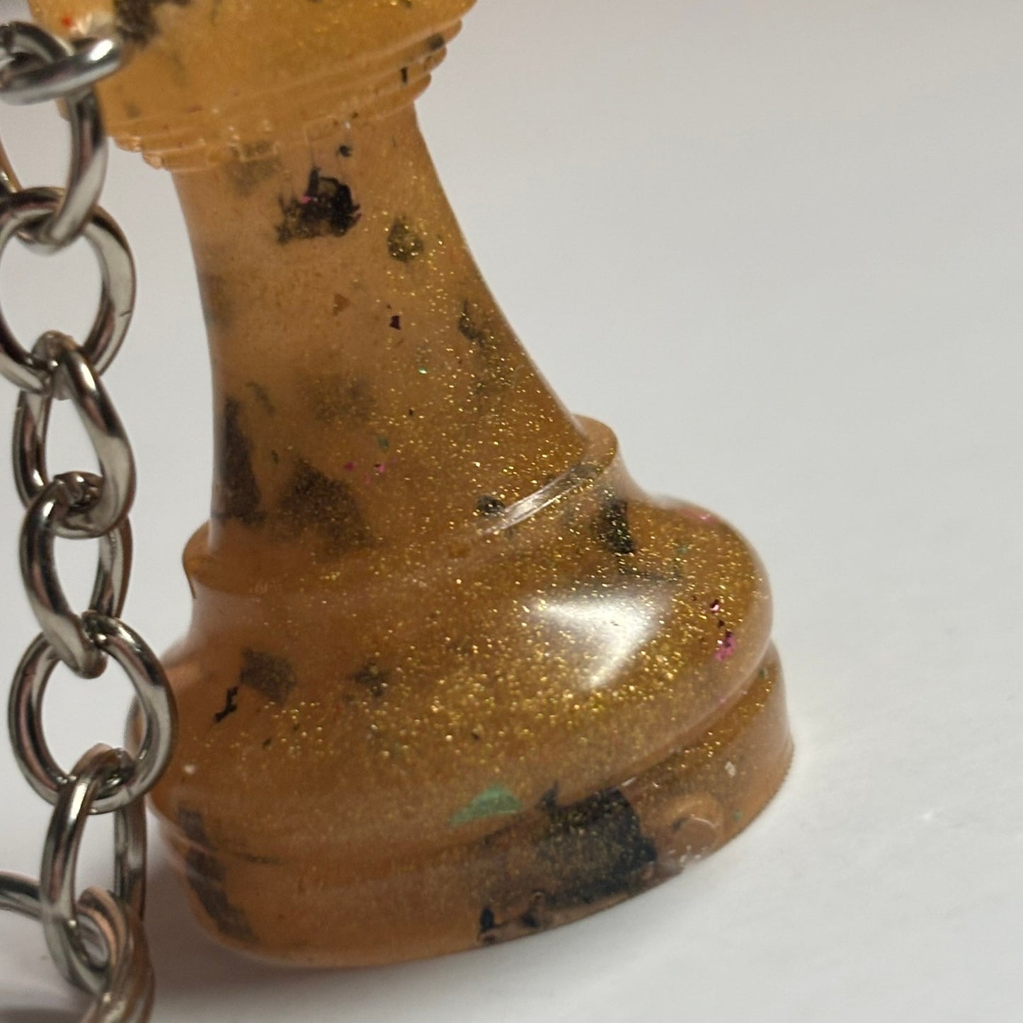 Yellow Spotted Rook - Handmade Resin Keychain