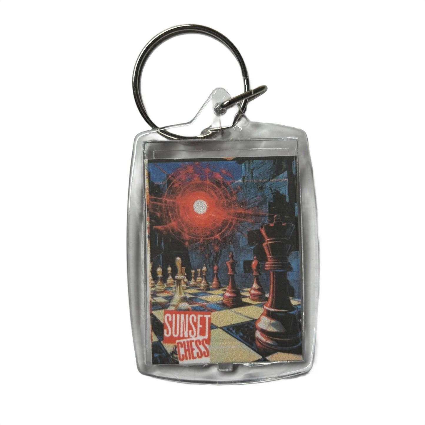 Red Dot - Chess  Photo Keychain