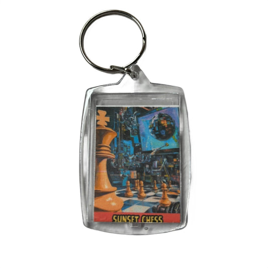 Sci Fi - Chess  Photo Keychain