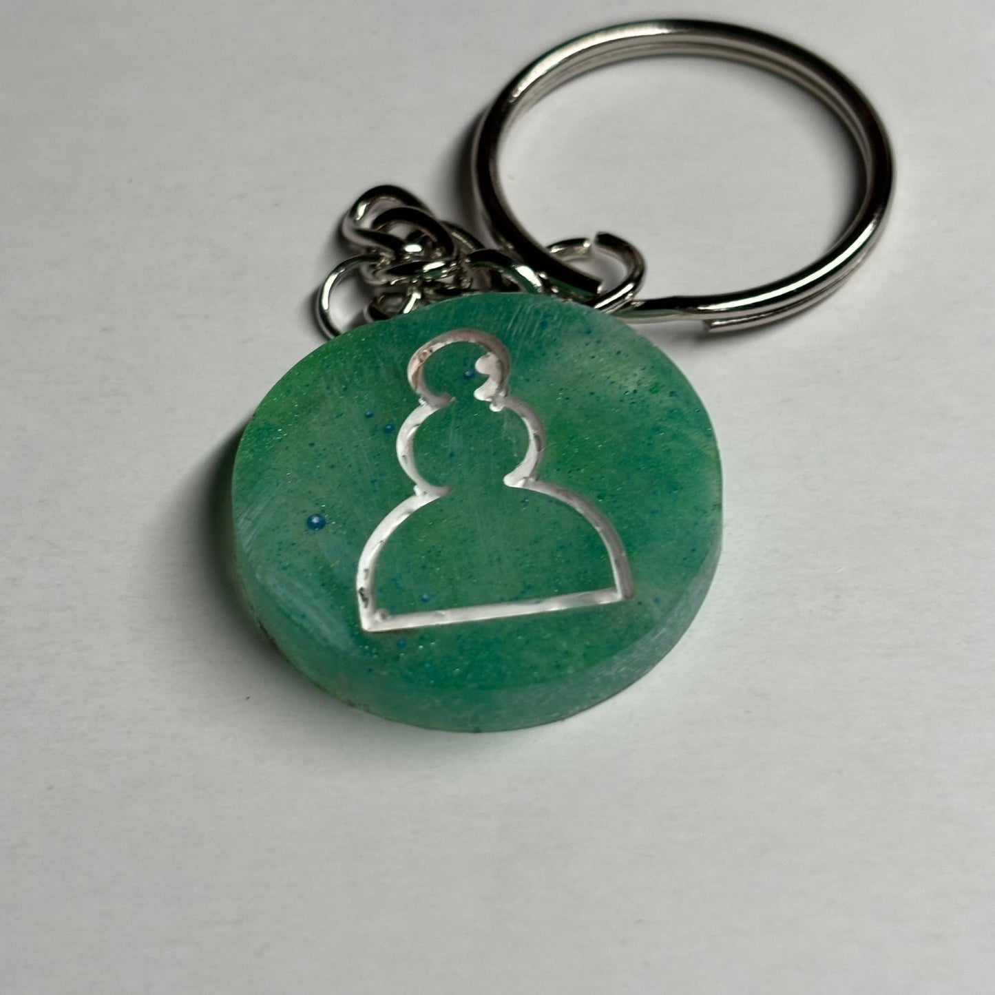 Green Pawn - Handmade Resin Keychain