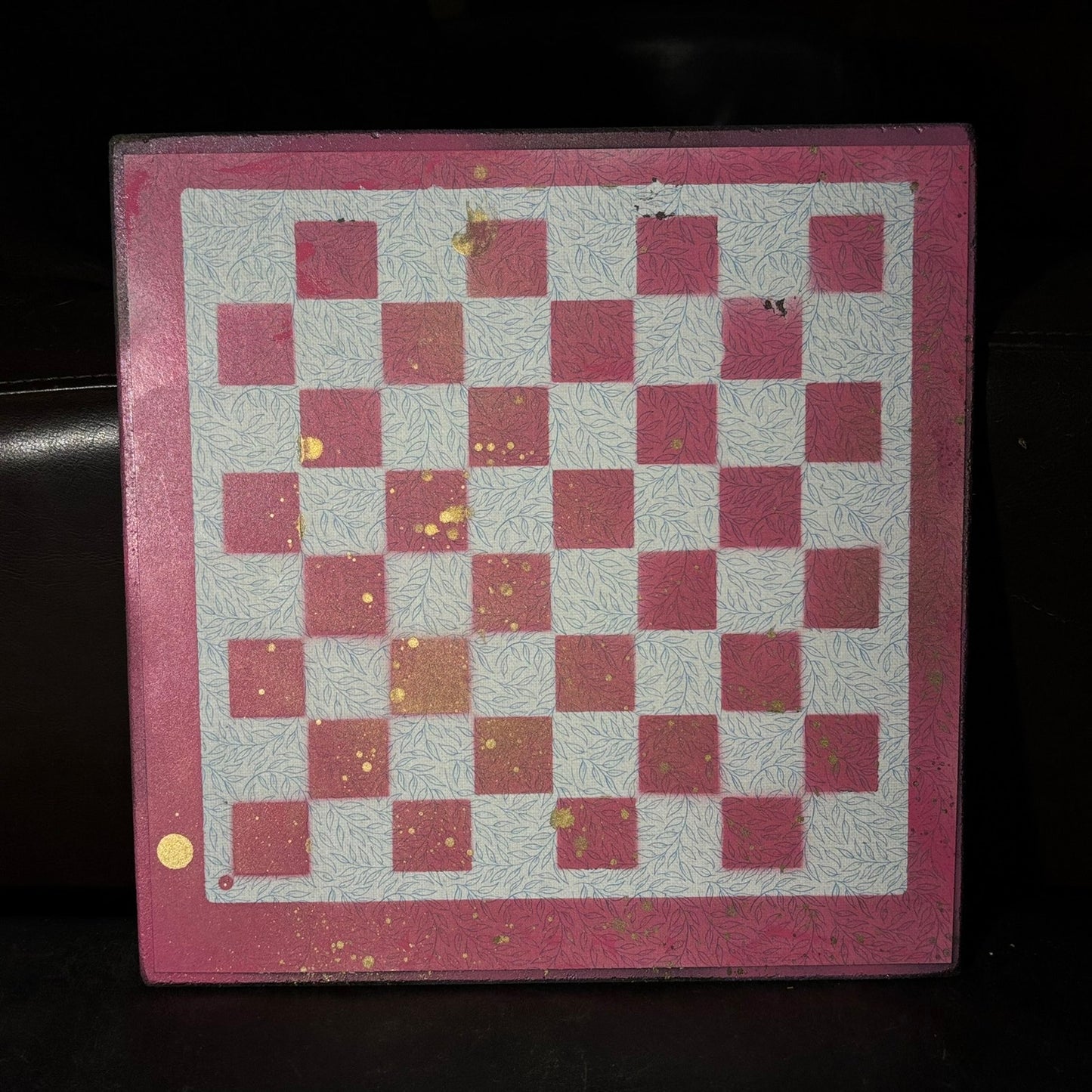 Classic Pink - Scrapbook Chess Board