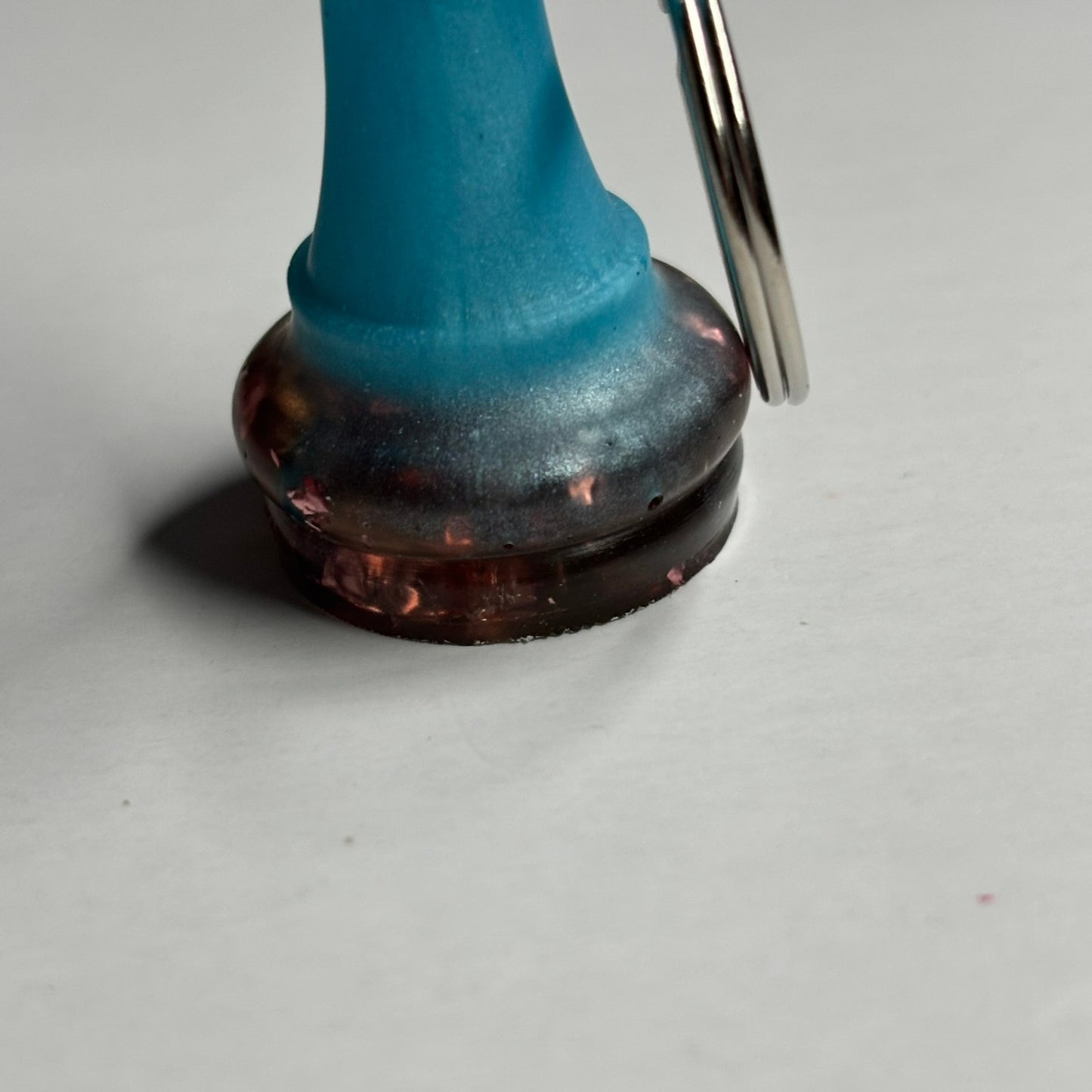 Blue Sparkle Queen - Handmade Resin Keychain