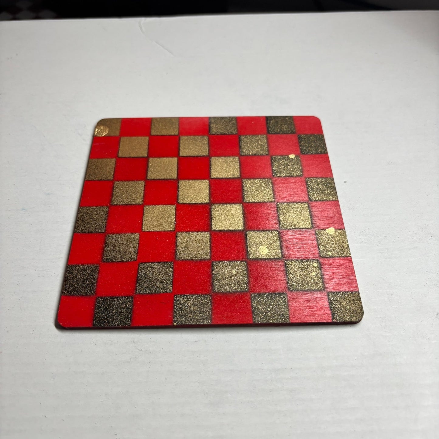 Cherry Red Gold - Mini Chess Set