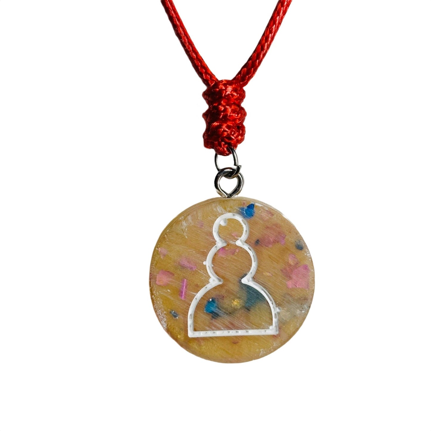 🎁 Banana Red Pawn - Handmade Resin Chess Necklace (100% off)