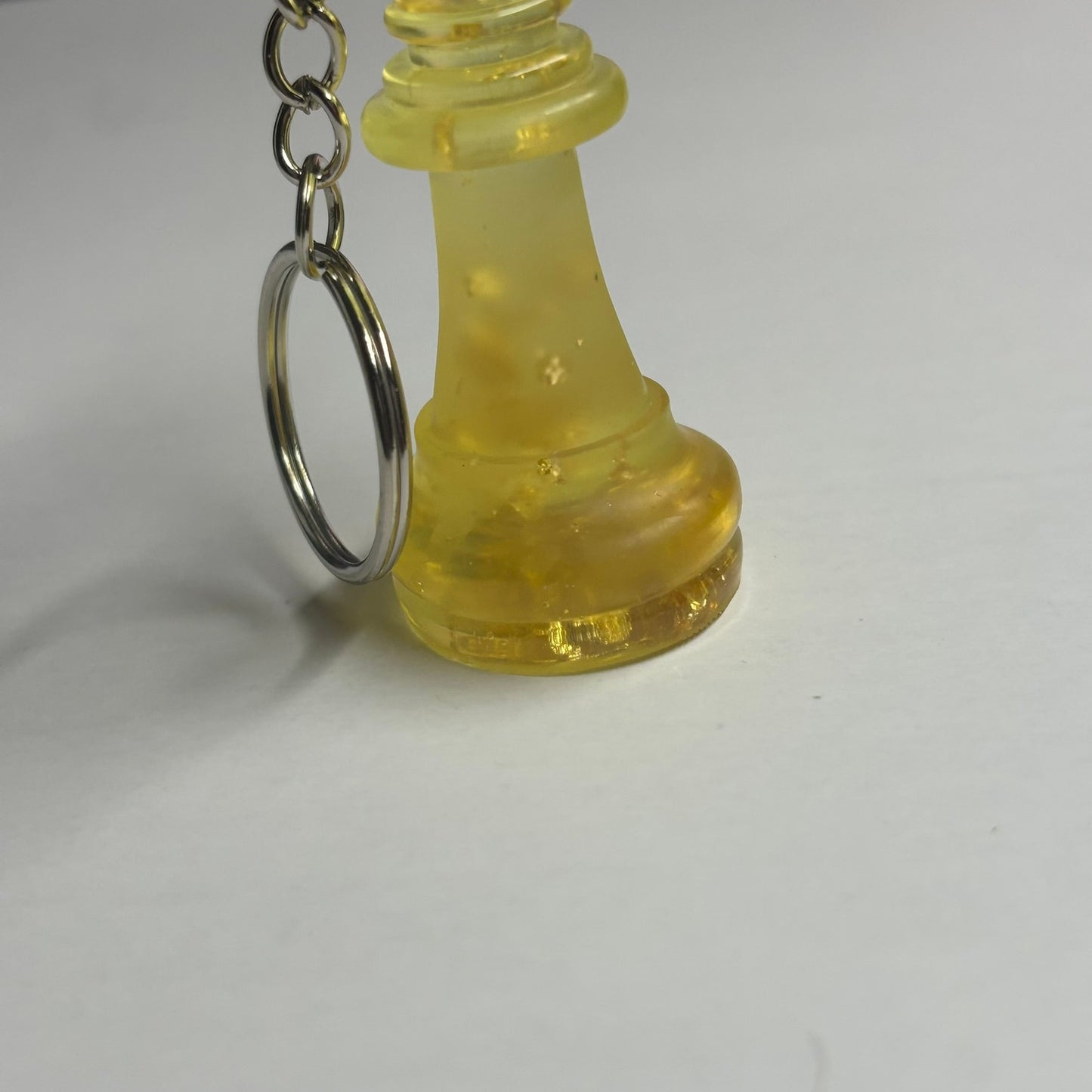 Yellow Crystal King - Handmade Resin Keychain