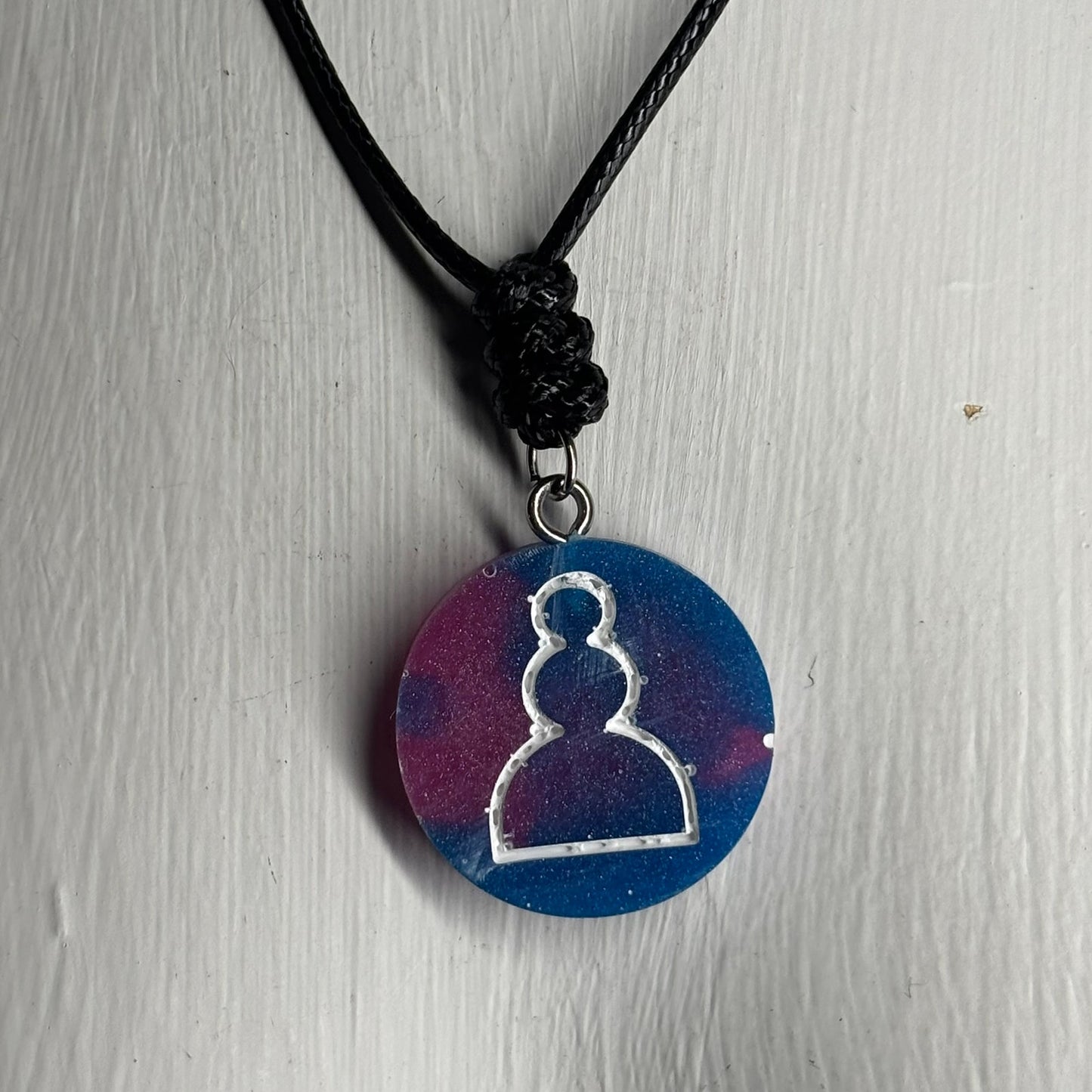 Cartoon Pawn - Handmade Resin Chess Necklace