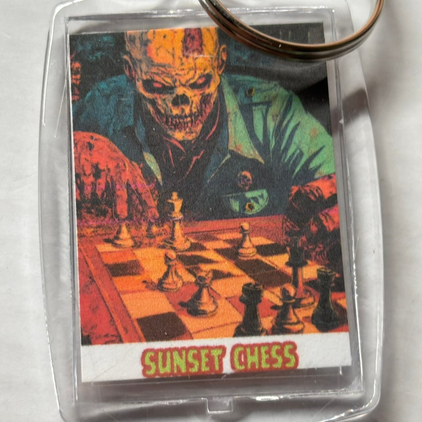 Evil Smile - Chess  Photo Keychain