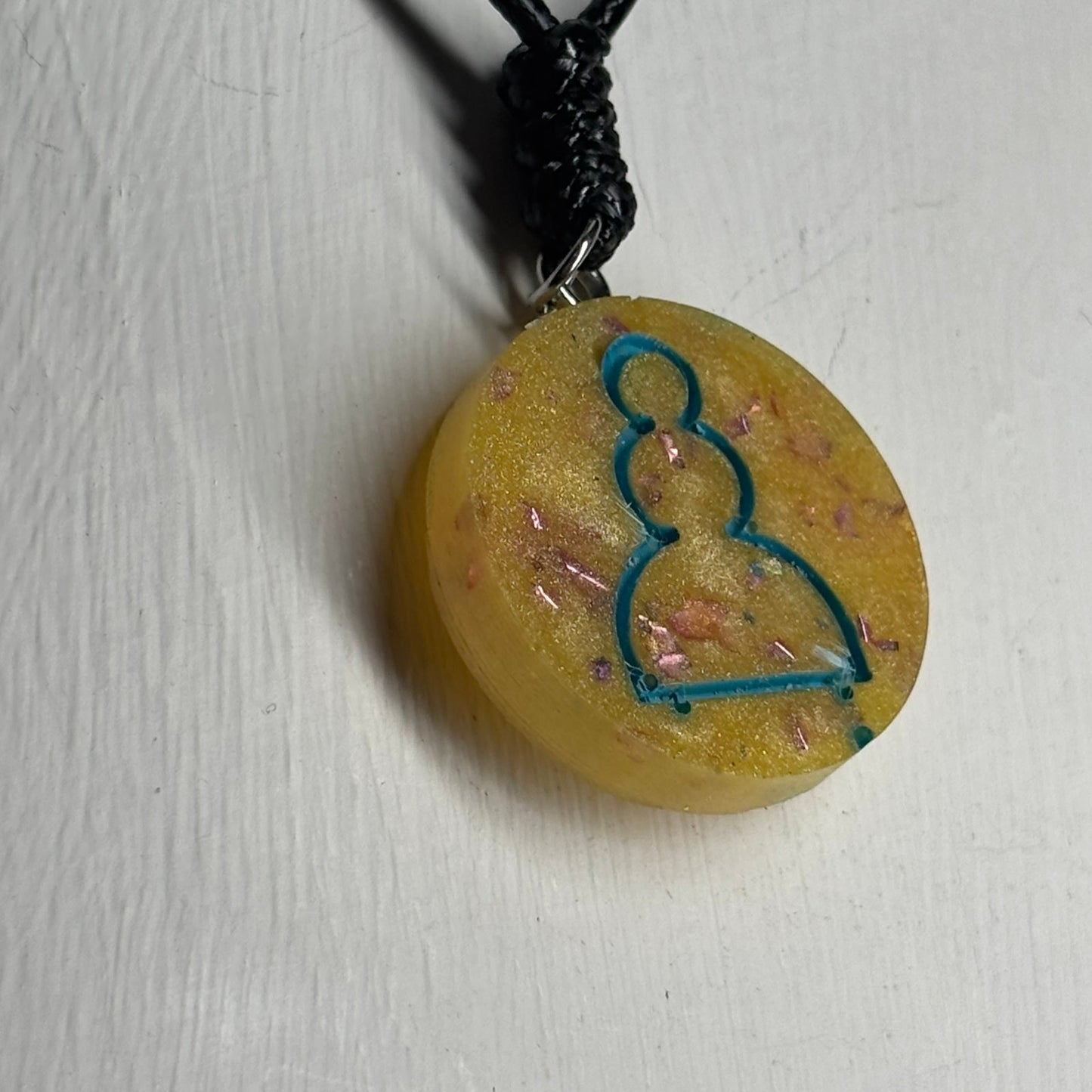Prestigious Pawn - Handmade Resin Chess Necklace