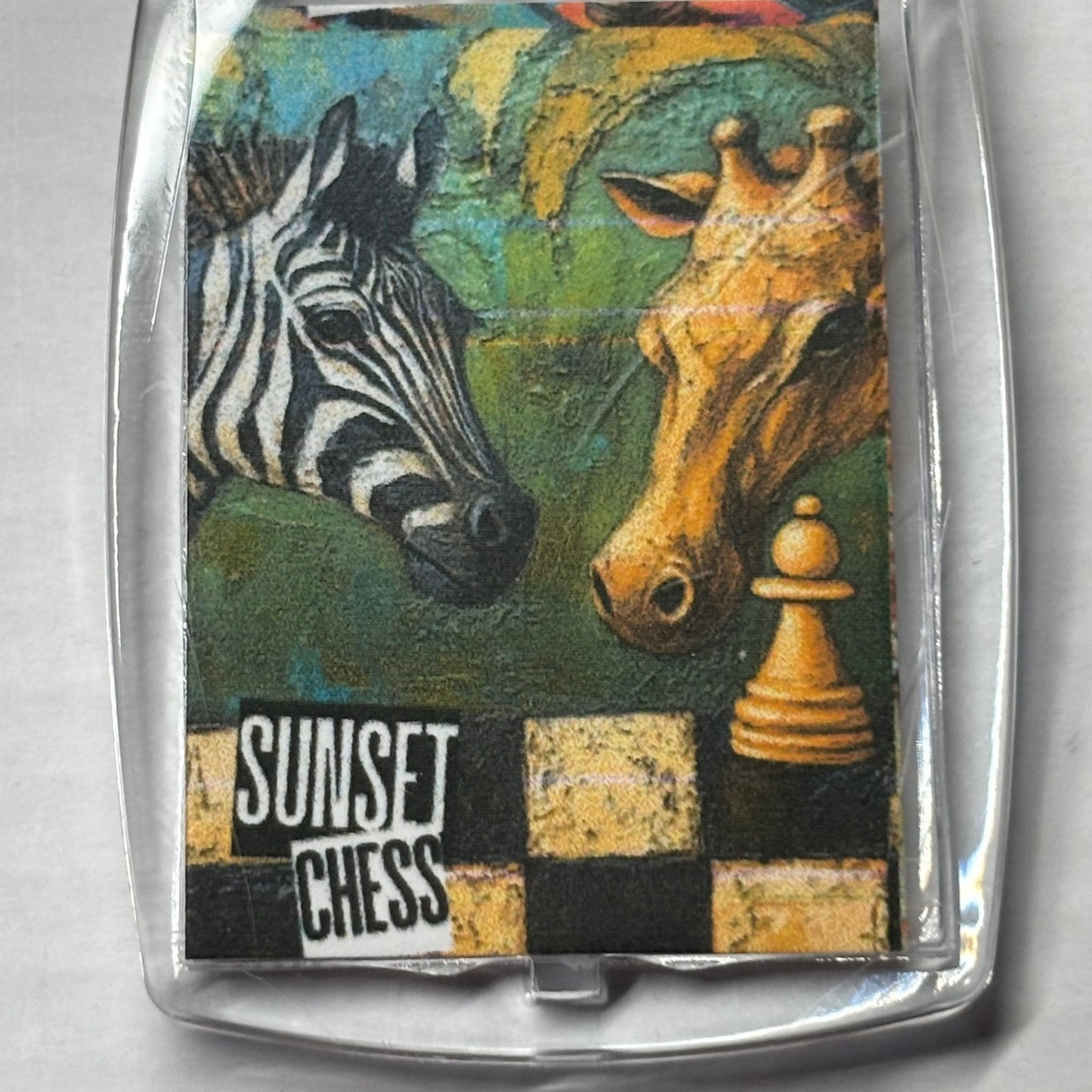 Safari - Chess  Photo Keychain
