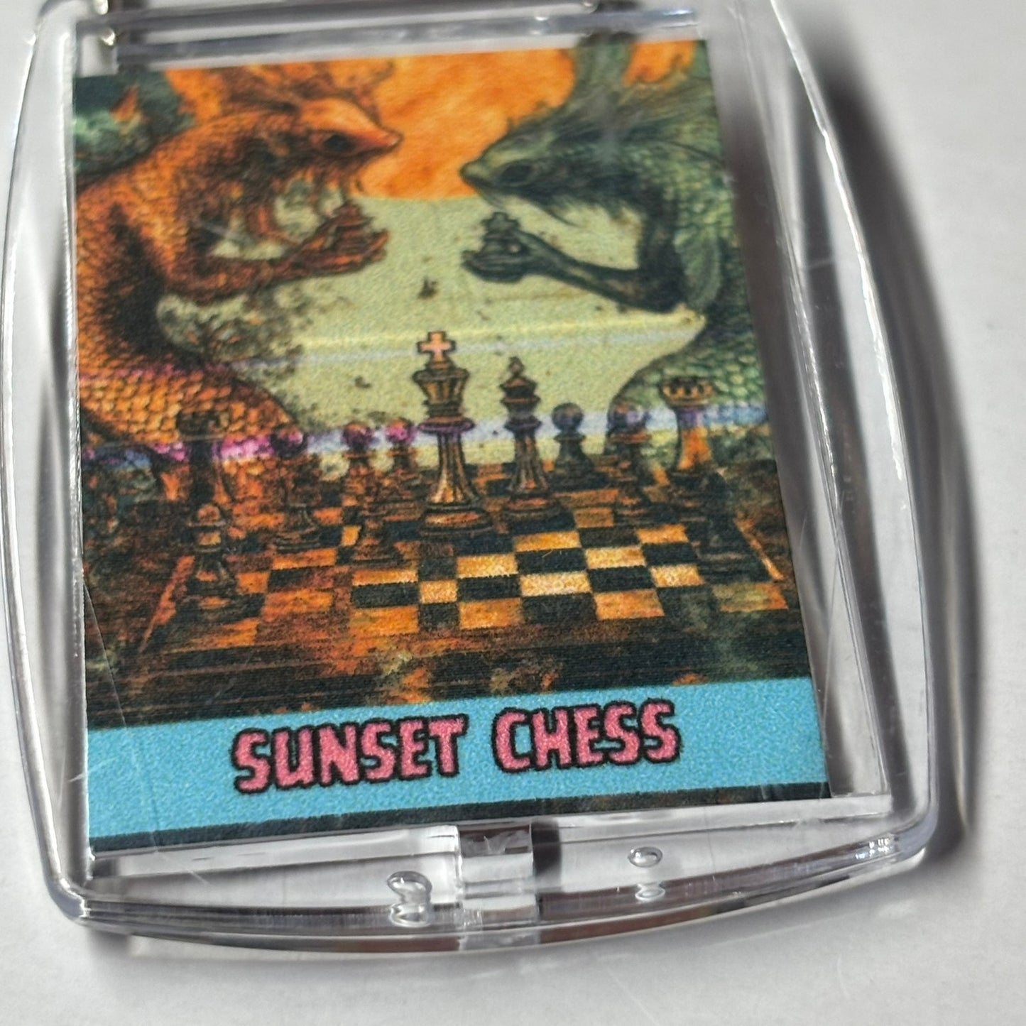 Chinese Fish - Chess  Photo Keychain