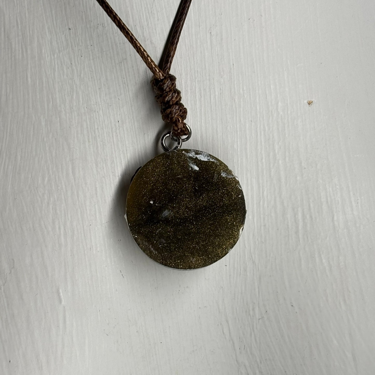 Hazel Green Knight - Handmade Resin Chess Necklace