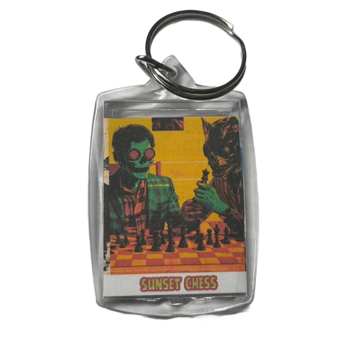 Vintage Monsters - Chess  Photo Keychain