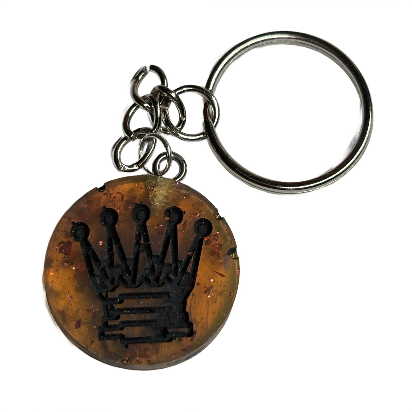 Amber Royal Queen - Handmade Resin Keychain
