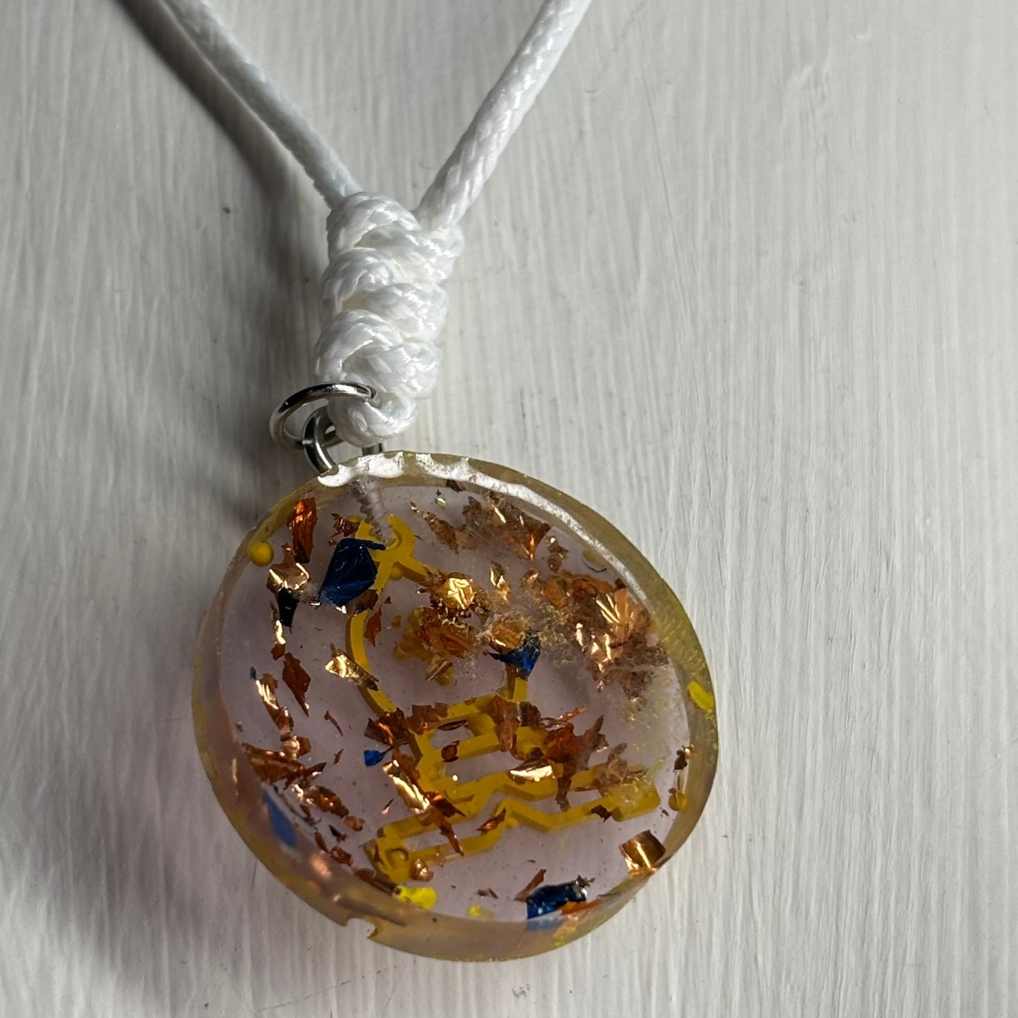 Royalty Bishop - Handmade Resin Chess Necklace