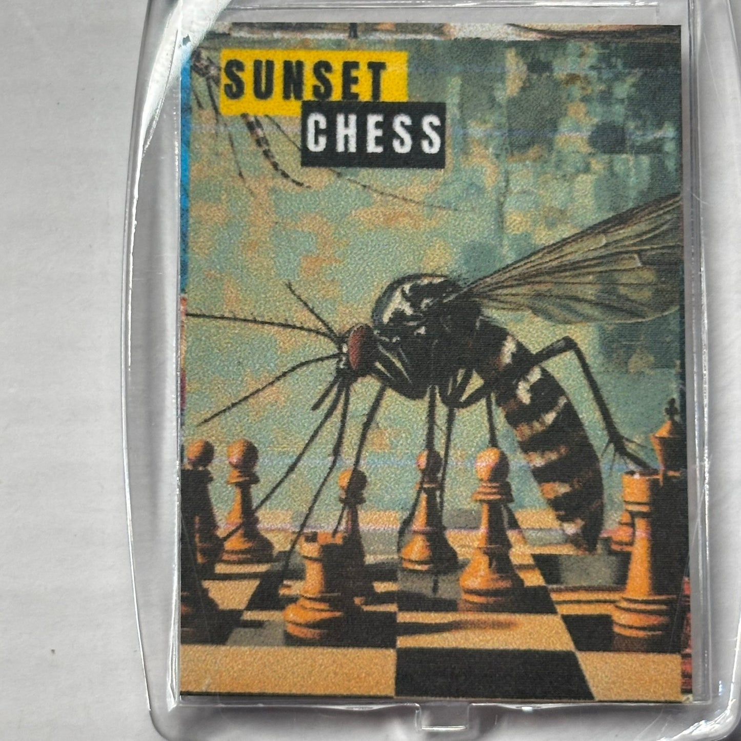 Mr. Mosquito - Chess  Photo Keychain