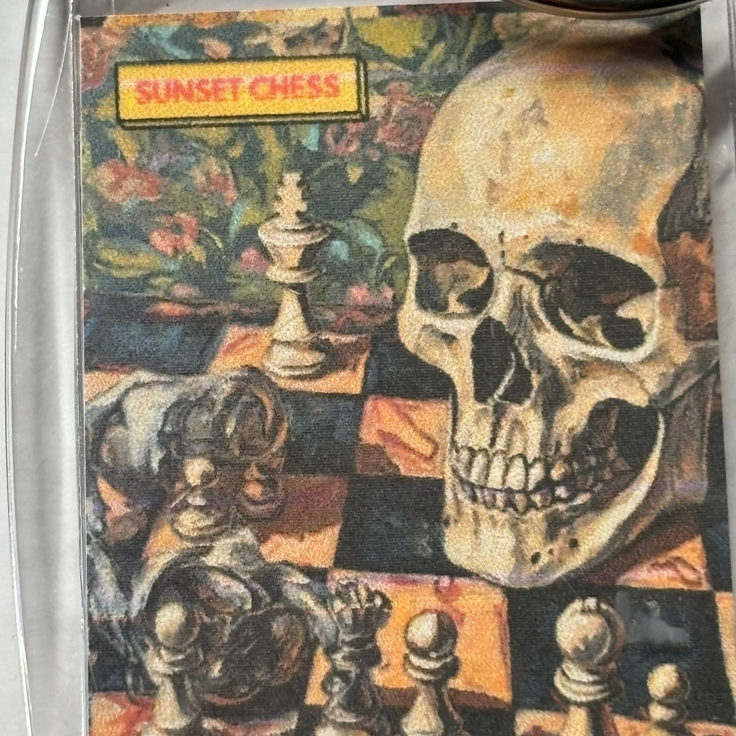Skulls Game - Chess  Photo Keychain