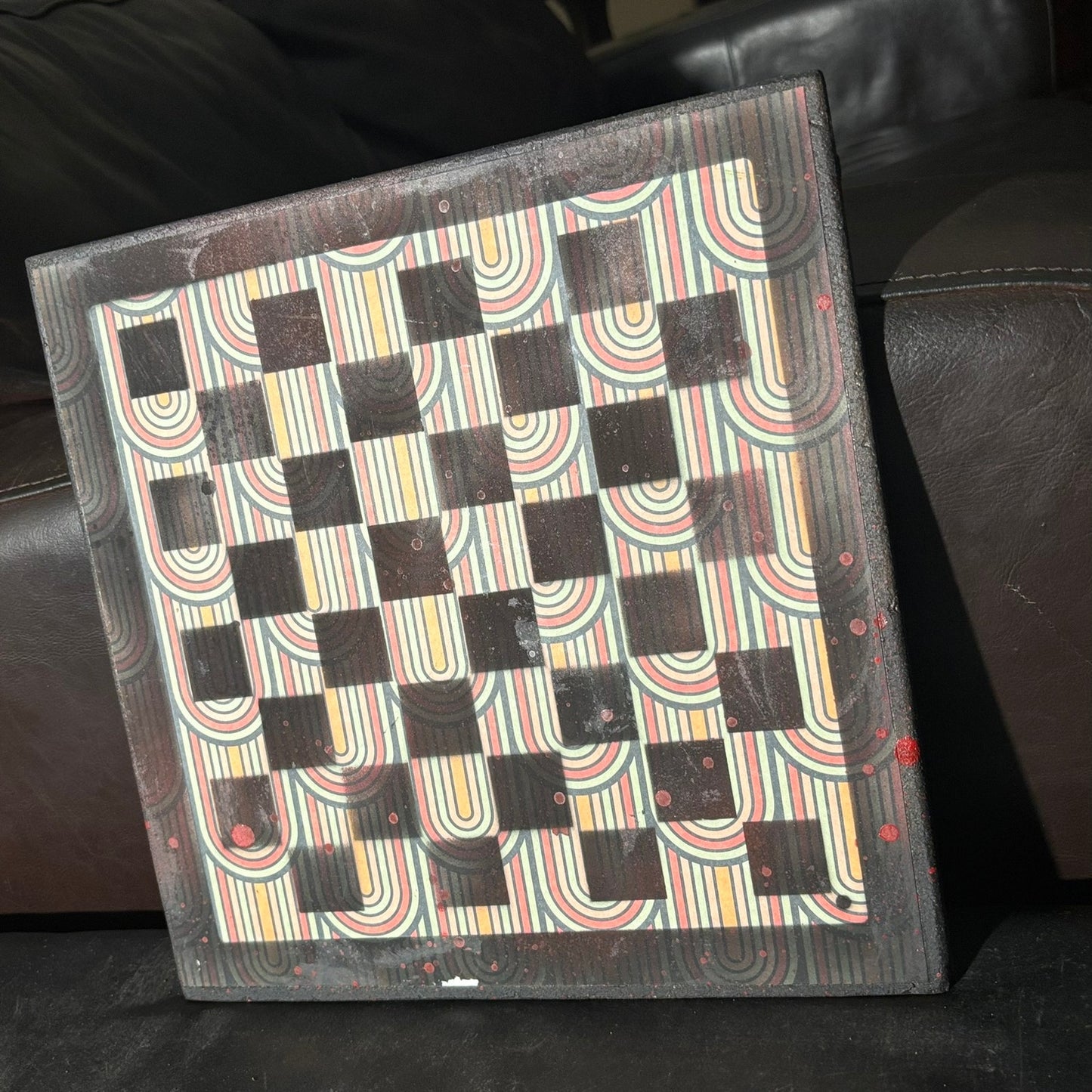 70's Retro - Scrapbook Chess Board