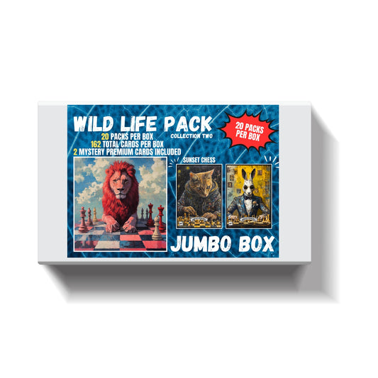 Wild Life Box 2 - Jumbo Box Pack - Chess Trading Cards