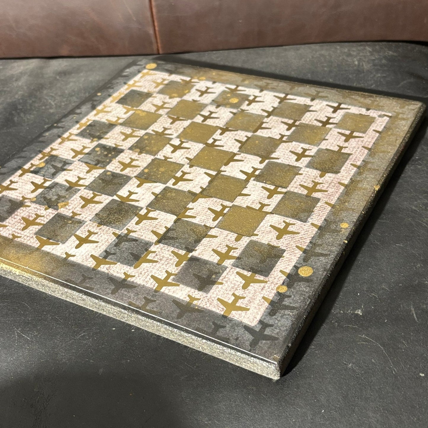 Golden Planes - Scrapbook Chess Board