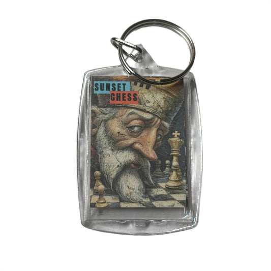 Sad King - Chess  Photo Keychain