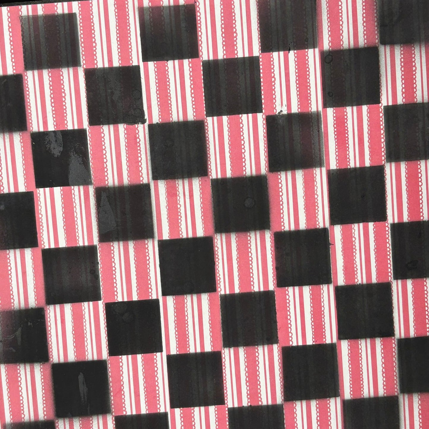 Popcorn Red - Scrapbook Chess Board