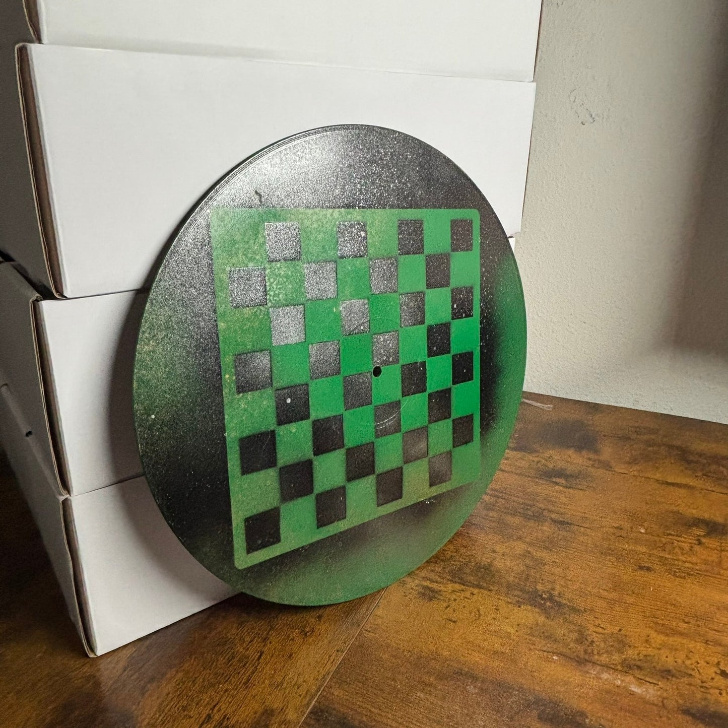 Deep Forest Green - Vinyl Chess Board