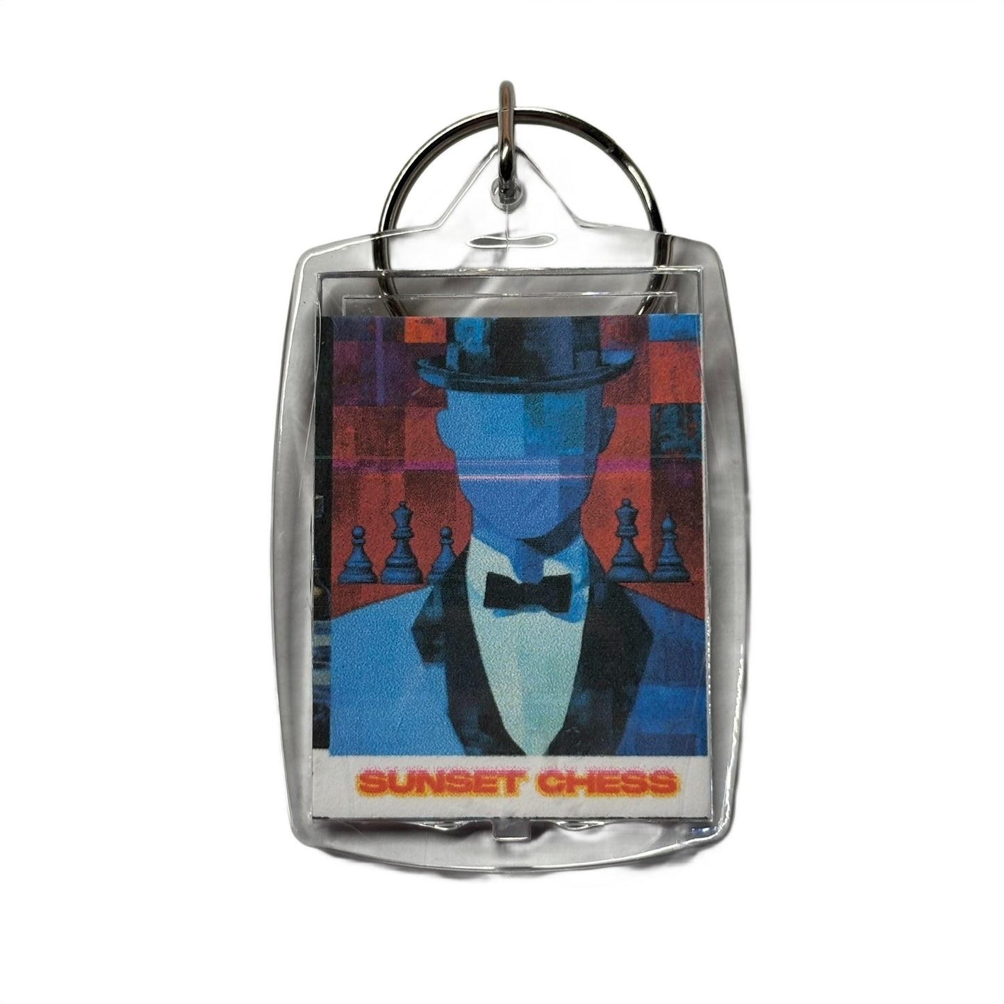 Mr. Blue - Chess  Photo Keychain