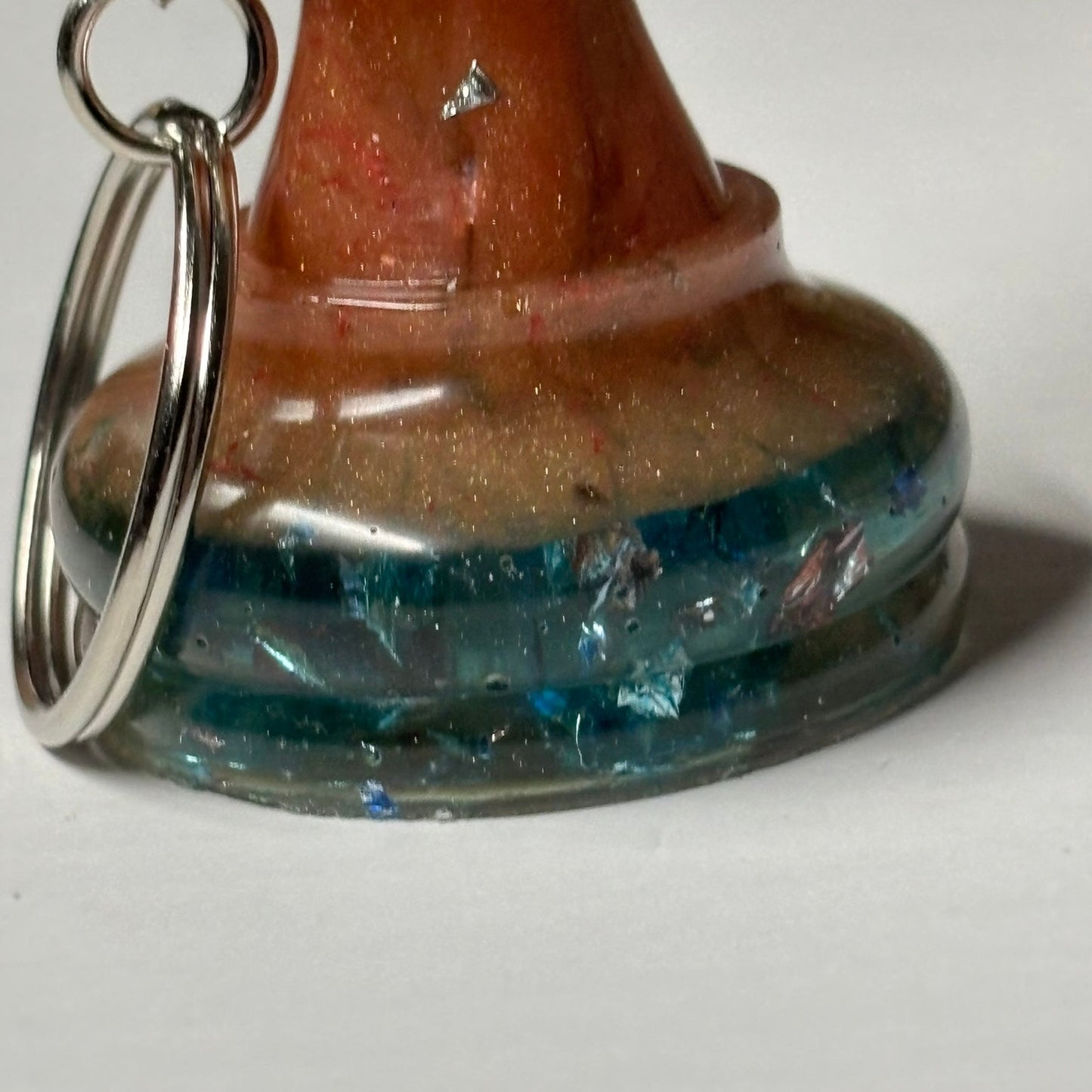 Luxury Orange Pawn - Handmade Resin Keychain - Large Edition