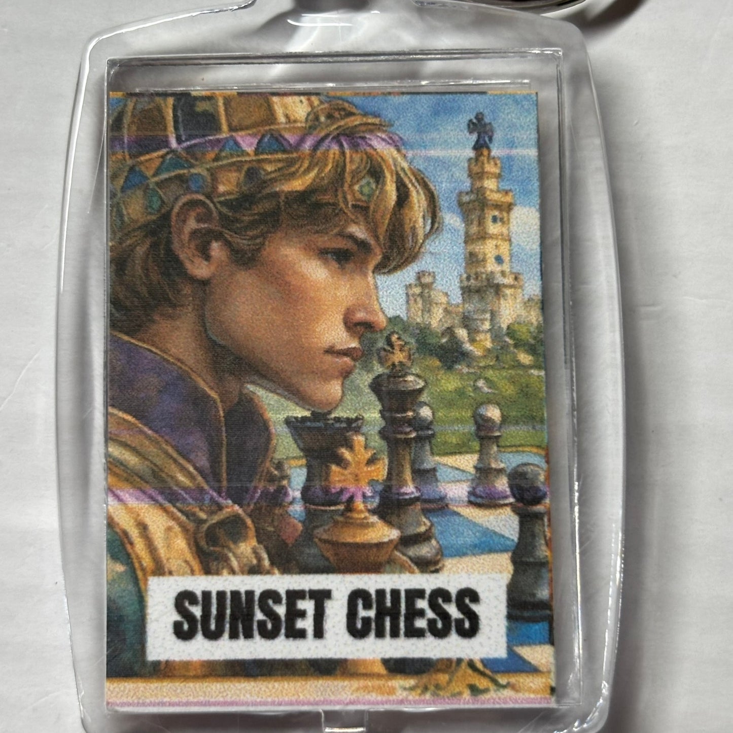 The Dreamer - Chess  Photo Keychain
