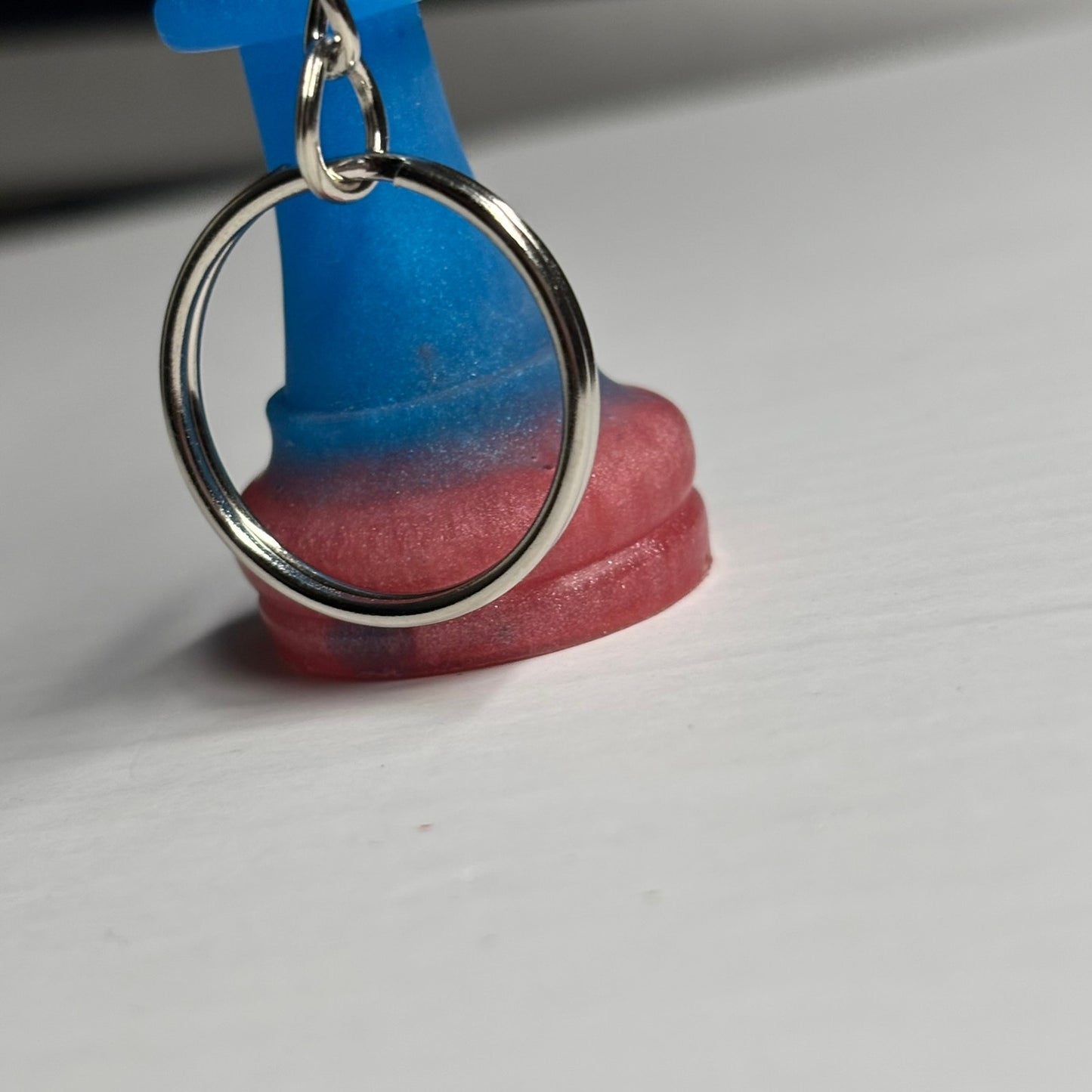 Blue/Pink King - Handmade Resin Keychain