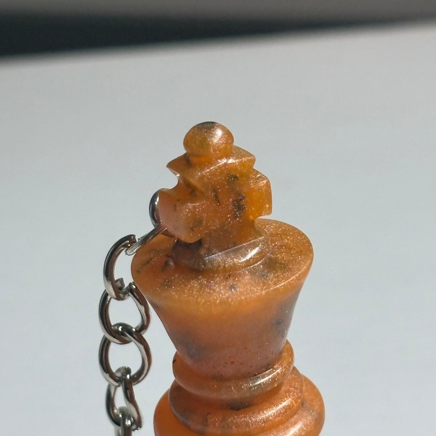 Fire Orange King - Handmade Resin Keychain