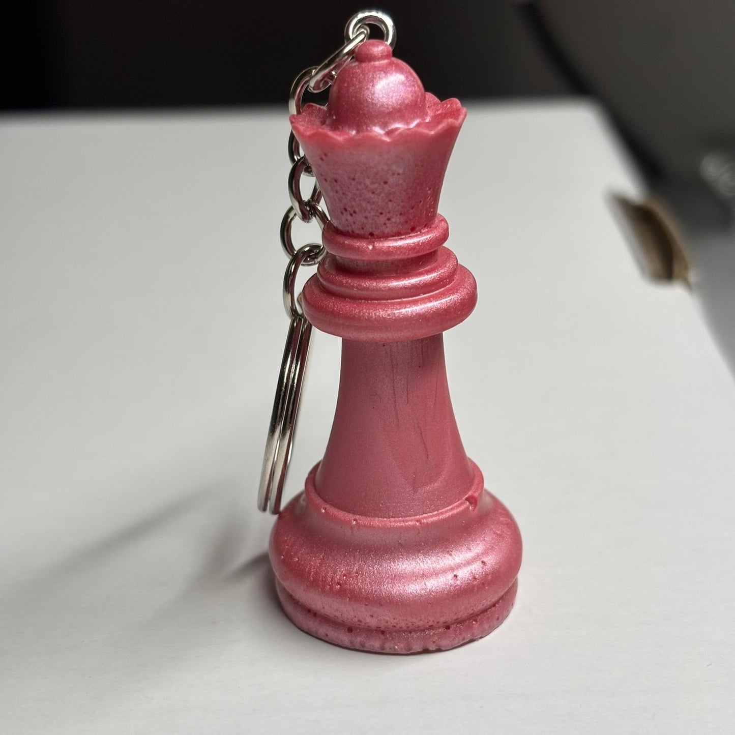 Pretty Pink Queen - Handmade Resin Keychain