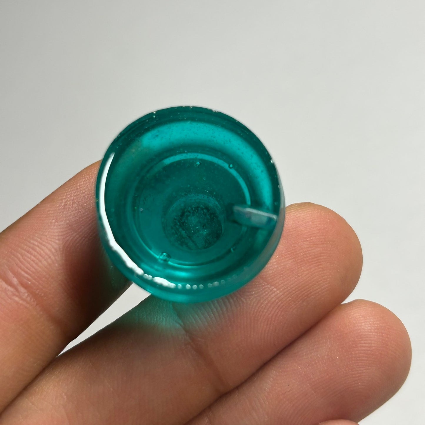 Aqua Transparent Green Bishop - Handmade Resin Keychain