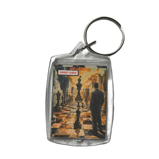 The Long Hall - Chess  Photo Keychain
