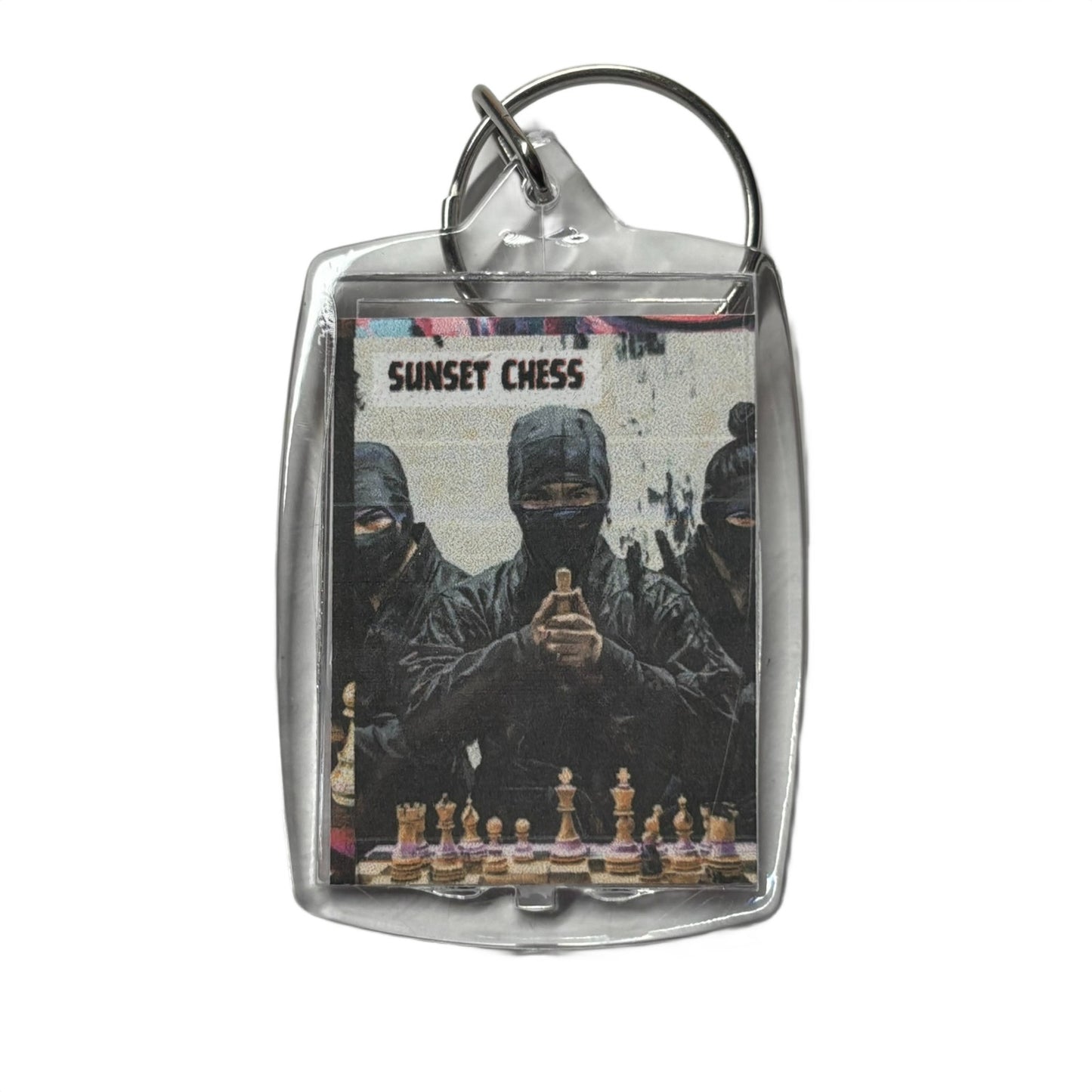 Ninja Gathering - Chess  Photo Keychain