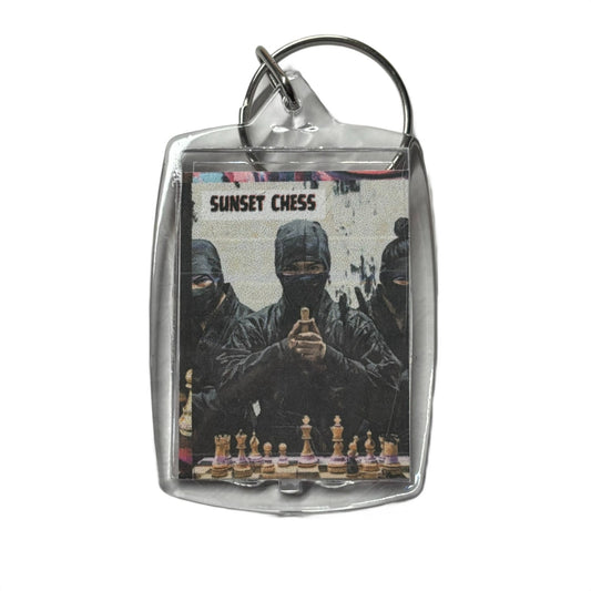 Ninja Gathering - Chess  Photo Keychain