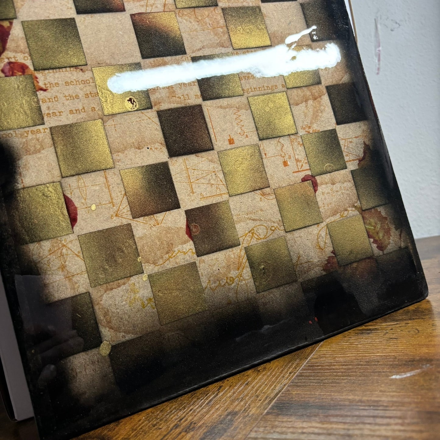 Vintage Gold - Resin Coated Chess Board