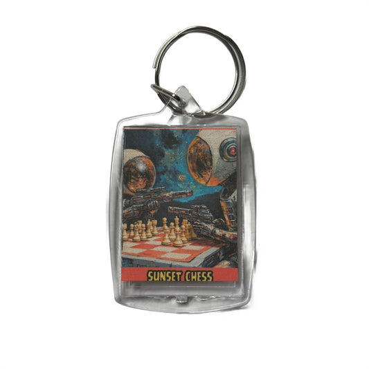 QuickDraw - Chess  Photo Keychain